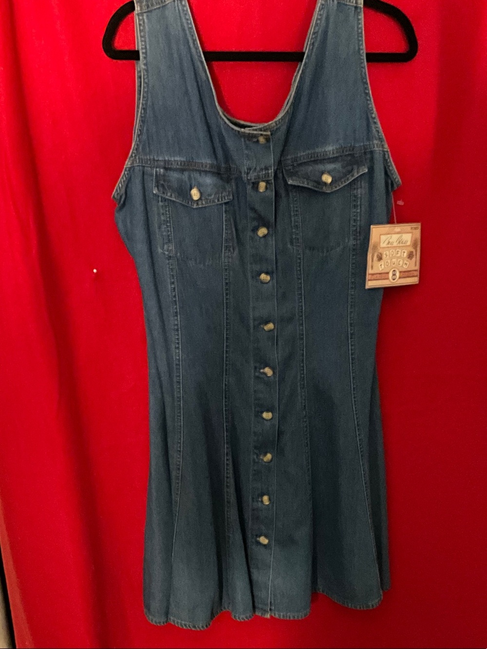 Vintage denim mini dress BILL BLASS